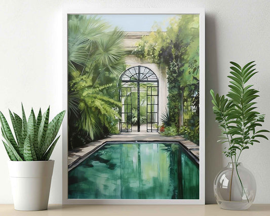 Framed Image of Abstract Swimming Pool and Water Reflections Wall Art Prints